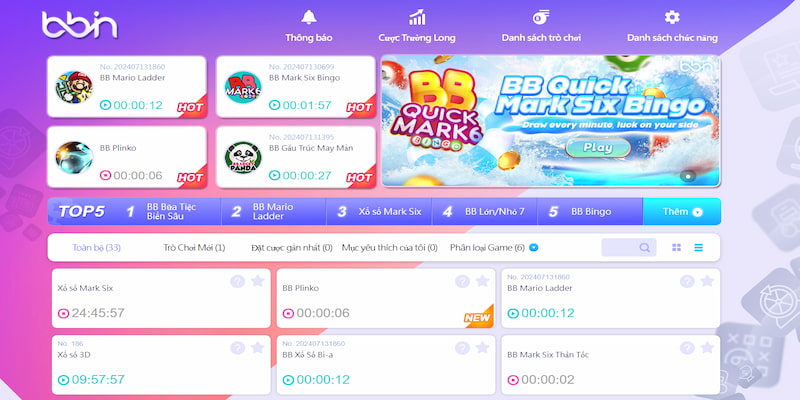 BBin Lottery và trò chơi Hà Nội VIP - đôi nét tổng quan